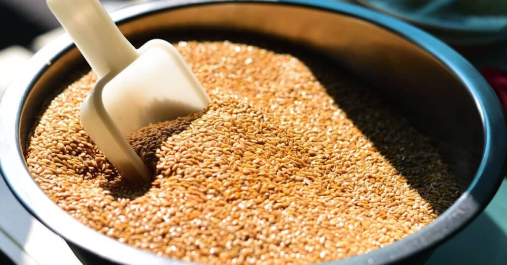 Ground flaxseeds