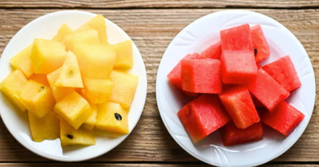 Yellow watermelon vs Red watermelon Yellow watermelon vs Red watermelon