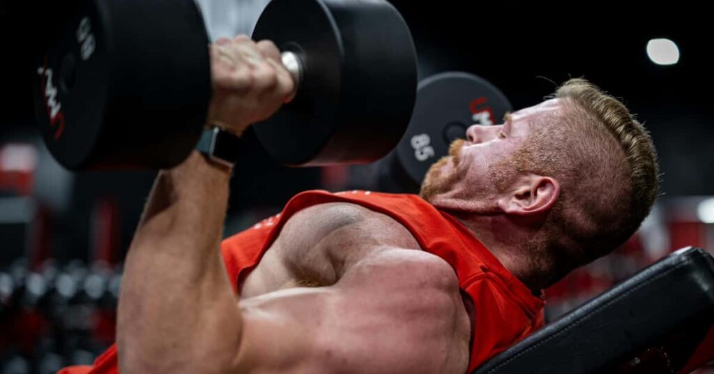 Incline dumbbell bench press